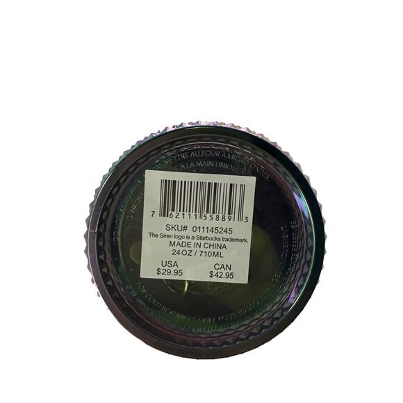 STARBUCKS LimitedEdition Studded Oil Slick Rainbow Iridescent Tumbler Fall 2023 - Picture 5 of 7